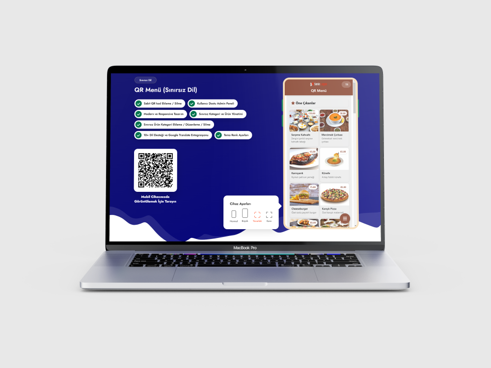 QR  Menu Scripti  V2 QR Kod Sistemli